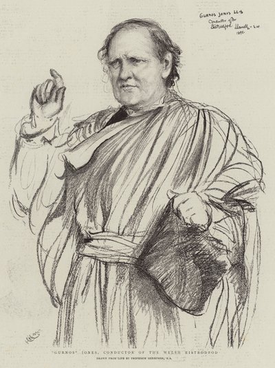 Gurnos Jones, director del Eisteddfod galés de Hubert von Herkomer