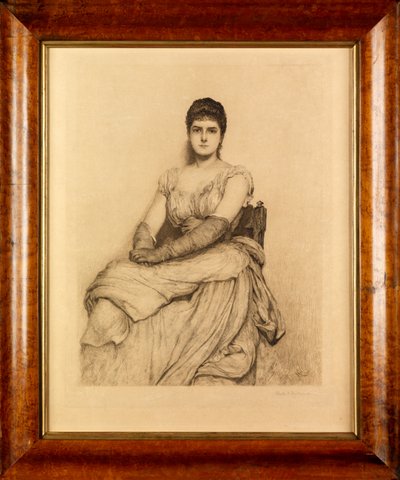 Dama de Blanco (Miss Grant) de Hubert von Herkomer