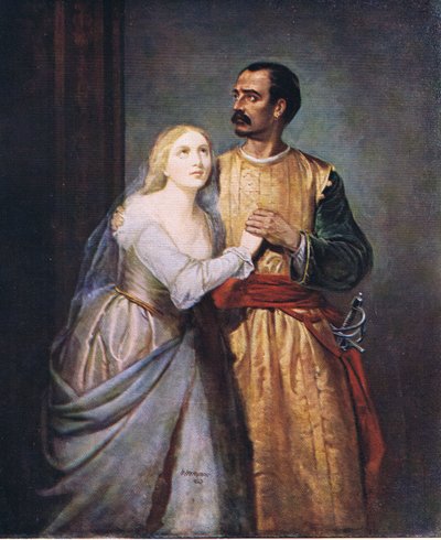 Otelo y Desdémona de Hubert von Herkomer