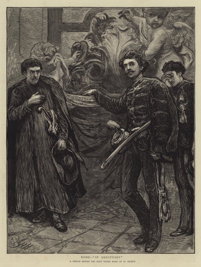 Roma, En Santuario de Hubert von Herkomer