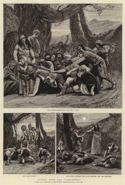 Escenas de la hechicera de Hubert von Herkomer