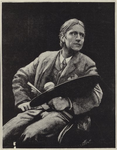Autorretrato del artista británico Hubert Herkomer de Hubert von Herkomer