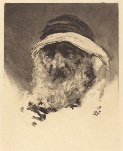 Estudio de una cabeza árabe de Hubert von Herkomer