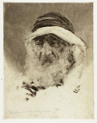 Estudio de una Cabeza Árabe de Hubert von Herkomer