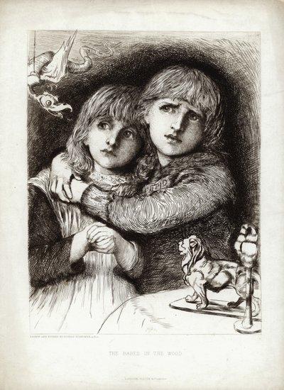 Los niños en el bosque de Hubert von Herkomer