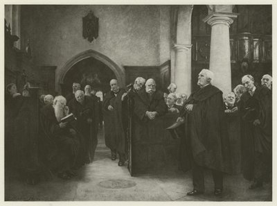 Capilla de la Cartuja (grabado) de Hubert von Herkomer