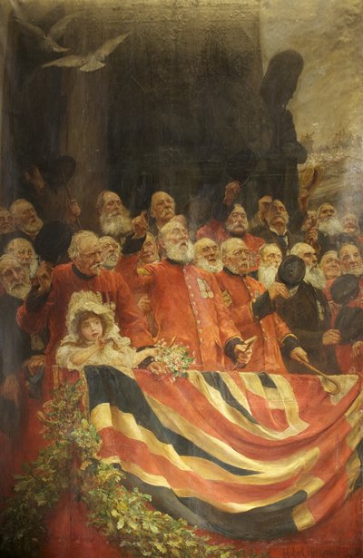 El viejo guardia anima de Hubert von Herkomer
