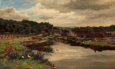 The Mill-Lade, Glen Farg Near Aberfeldy (óleo sobre lienzo) de Hugh Allan