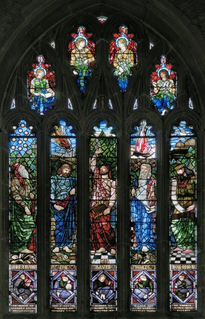 Langport, Todos los Santos, Belham & Co, Hugh Arthur Kennedy, Abraham, Job, David, Moisés y Salomón, 1879 de Hugh Arthur Kennedy