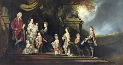John 2º Conde de Egmont (1711-1770) y su familia, c.1770 de Hugh Barron