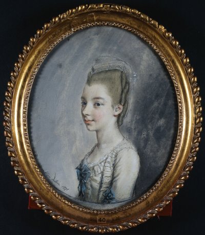 Retrato de Georgiana Spencer, luego duquesa de Devonshire de Hugh Douglas Hamilton