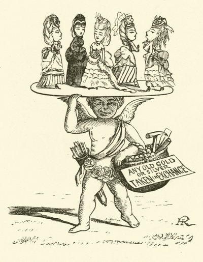 Cupido vendiendo chicas por oro o plata de Hugh Rowley