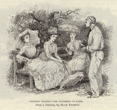 Críquet en el Campo - el Juicio de París de Hugh Thomson