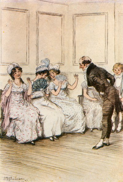 El Dr. Kimble agradando a sus pacientes femeninas de Hugh Thomson