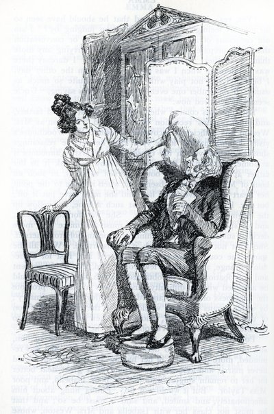 Emma y el Sr. Knightley (ilustración) de Hugh Thomson