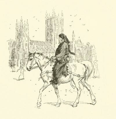 Geoffrey Chaucer a caballo de Hugh Thomson