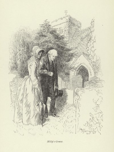 Ilustración para Amos Barton por George Eliot de Hugh Thomson