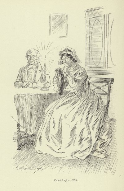 Ilustración para Amos Barton por George Eliot de Hugh Thomson