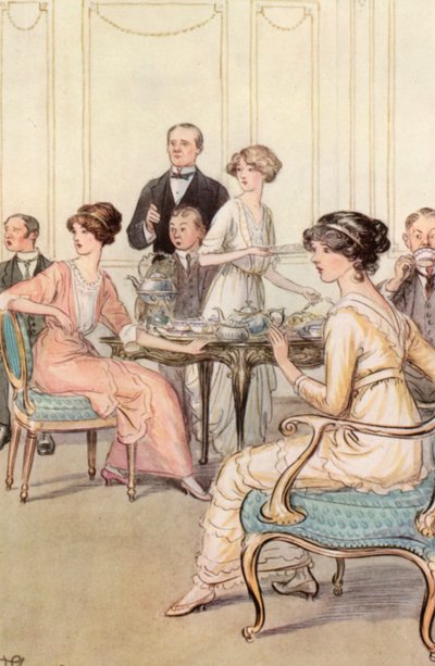 Ilustración de El admirable Crichton de J. M. Barrie de Hugh Thomson