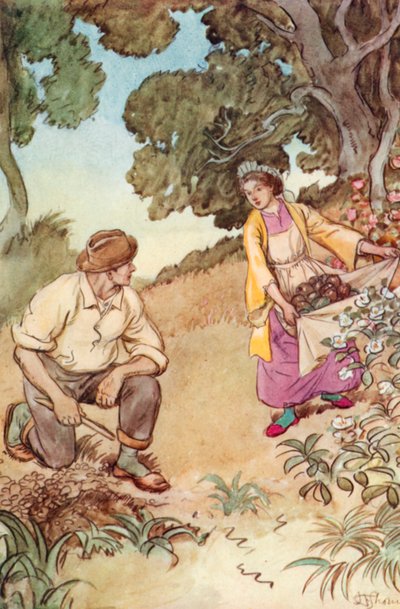 Ilustración de El admirable Crichton de J. M. Barrie de Hugh Thomson
