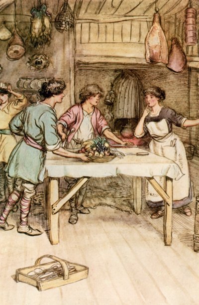 Ilustración de El admirable Crichton de J. M. Barrie de Hugh Thomson