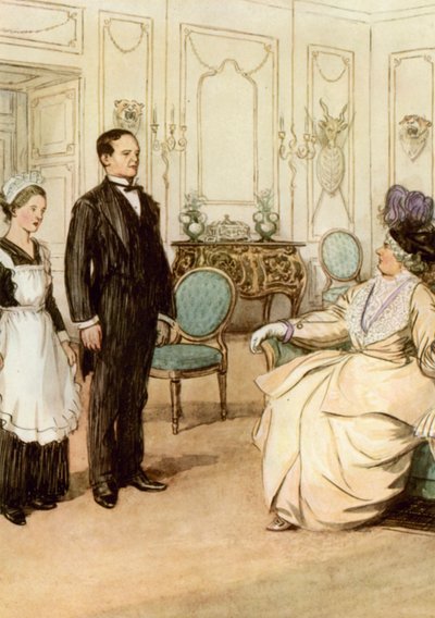 Ilustración de El admirable Crichton de J. M. Barrie de Hugh Thomson
