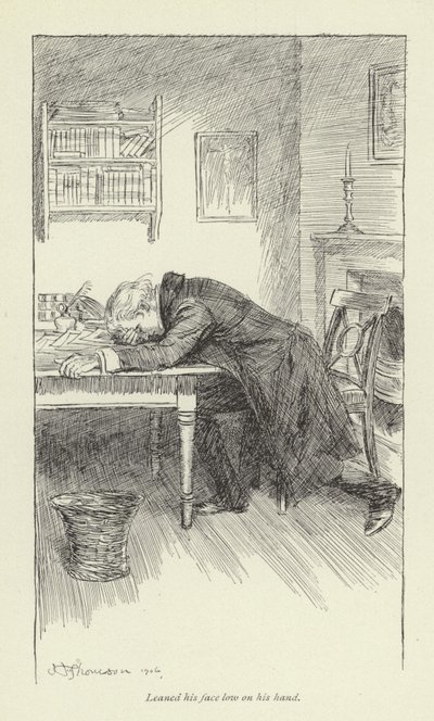 Ilustración para el arrepentimiento de Janet por George Eliot de Hugh Thomson