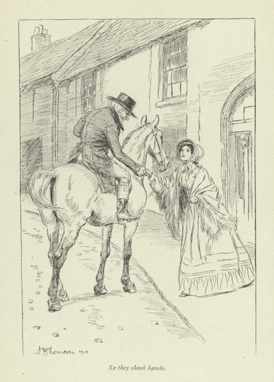 Ilustración para el arrepentimiento de Janet por George Eliot de Hugh Thomson