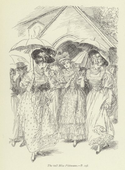 Ilustración para el arrepentimiento de Janet por George Eliot de Hugh Thomson