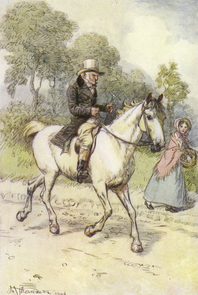 Ilustración para el arrepentimiento de Janet por George Eliot de Hugh Thomson