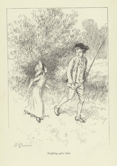 Ilustración para la historia de amor de Mr. Gilfil por George Eliot de Hugh Thomson