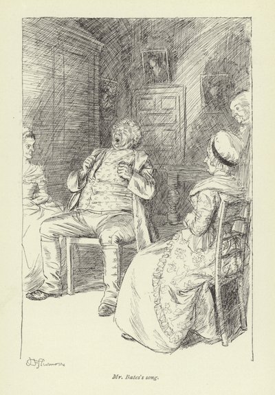 Ilustración para la historia de amor de Mr. Gilfil por George Eliot de Hugh Thomson