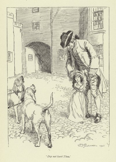 Ilustración para la historia de amor de Mr. Gilfil por George Eliot de Hugh Thomson