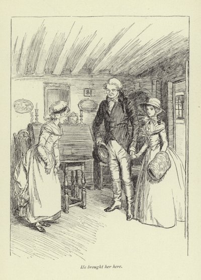 Ilustración para la historia de amor de Mr. Gilfil por George Eliot de Hugh Thomson
