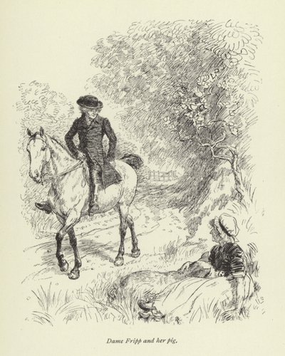 Ilustración para la historia de amor de Mr. Gilfil por George Eliot de Hugh Thomson