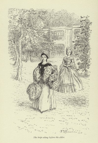Ilustración para la historia de amor de Mr. Gilfil por George Eliot de Hugh Thomson