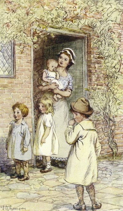 Ilustración para la historia de amor de Mr. Gilfil de George Eliot de Hugh Thomson
