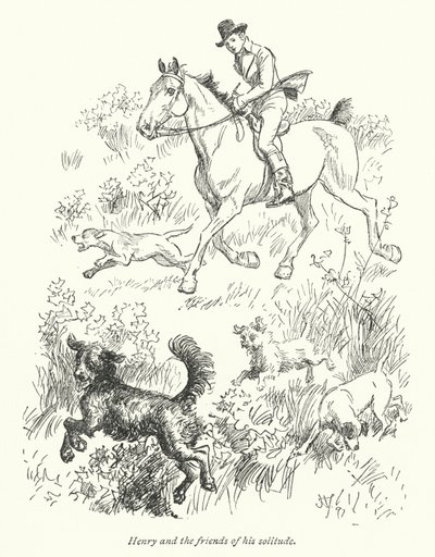 Ilustración para La Abadía de Northanger de Jane Austen de Hugh Thomson