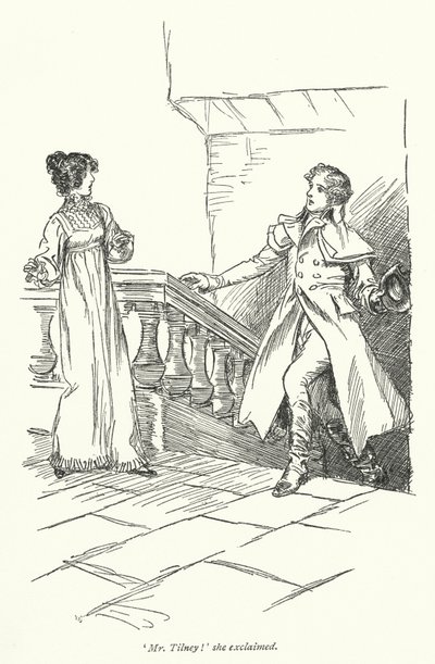 Ilustración para Northanger Abbey de Jane Austen de Hugh Thomson