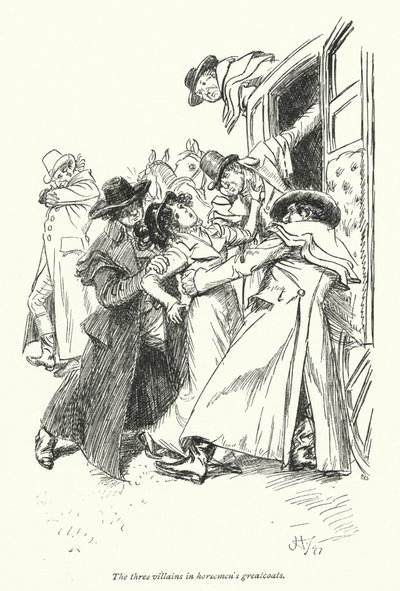Ilustración para Northanger Abbey de Jane Austen de Hugh Thomson