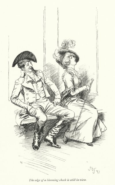 Ilustración para La abadía de Northanger de Jane Austen de Hugh Thomson