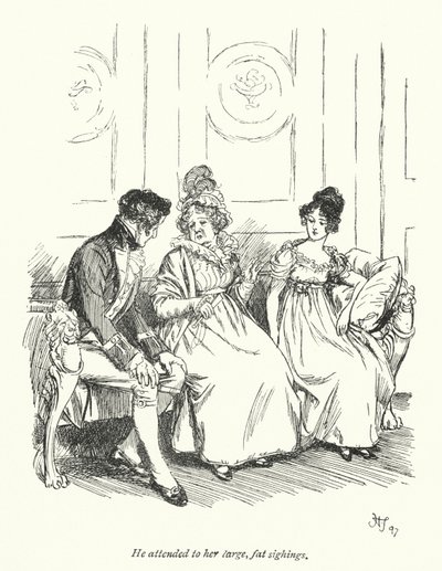 Ilustración para Persuasión de Jane Austen de Hugh Thomson