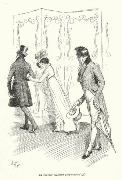 Ilustración para Persuasión de Jane Austen de Hugh Thomson
