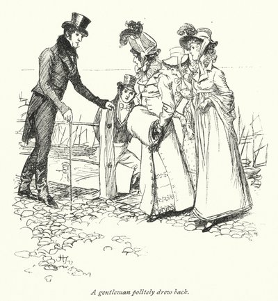 Ilustración para Persuasión de Jane Austen de Hugh Thomson
