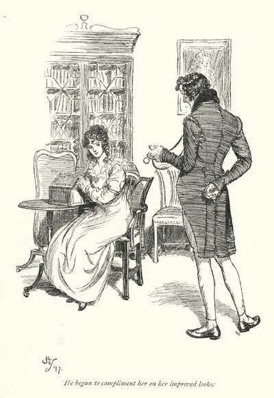 Ilustración para Persuasión de Jane Austen de Hugh Thomson