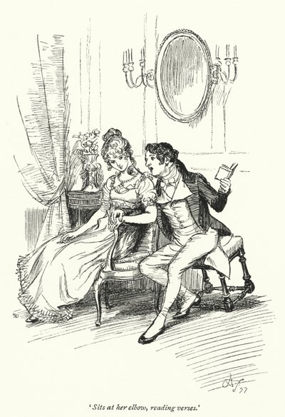 Ilustración para Persuasión de Jane Austen de Hugh Thomson