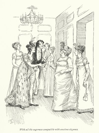Ilustración para Persuasión de Jane Austen de Hugh Thomson