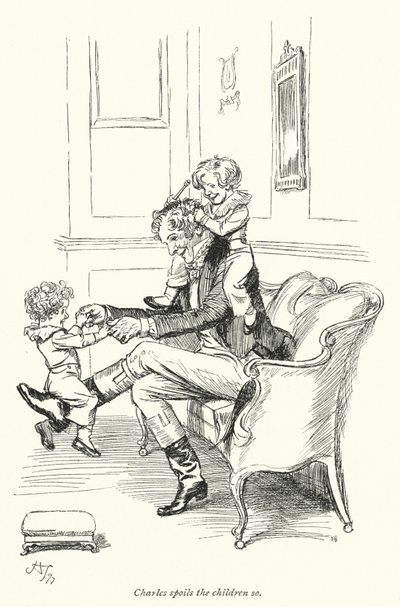 Ilustración para Persuasión de Jane Austen (litografía) de Hugh Thomson