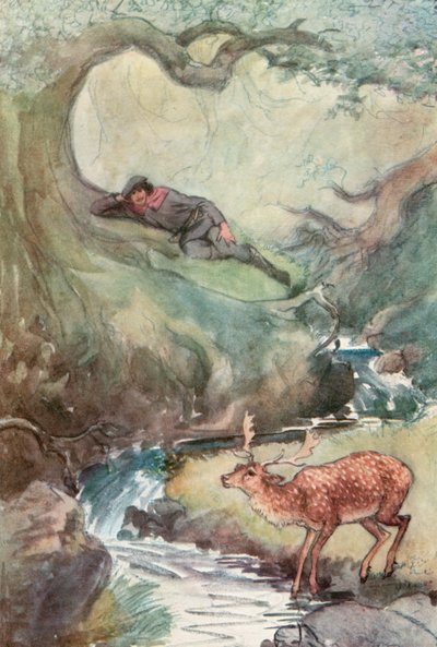 Ilustración para Como gustéis de Shakespeare de Hugh Thomson