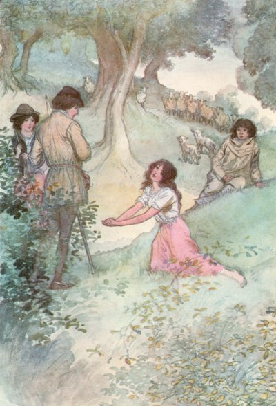 Ilustración para Como gustéis de Shakespeare de Hugh Thomson